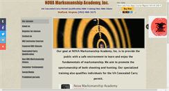 Desktop Screenshot of novamarksmanshipacademy.com