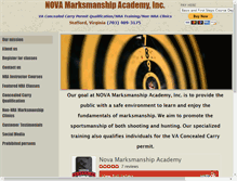 Tablet Screenshot of novamarksmanshipacademy.com